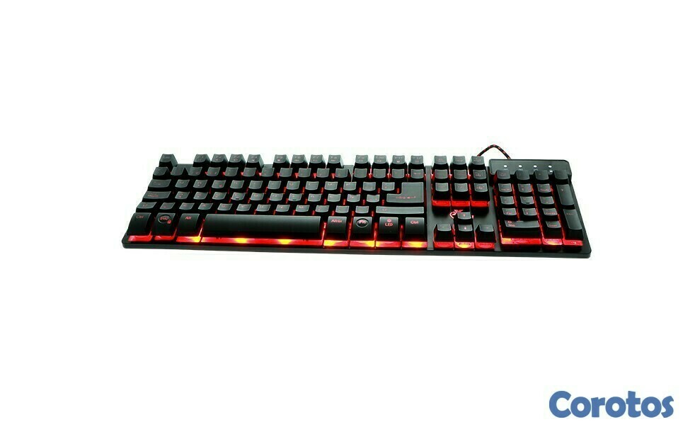 computadoras y laptops - TECLADO GAMER XTECH XTK-520S, USB, ESPAÑOL, MULTIMEDIA, LUZ DE FONDO 3 COLORES