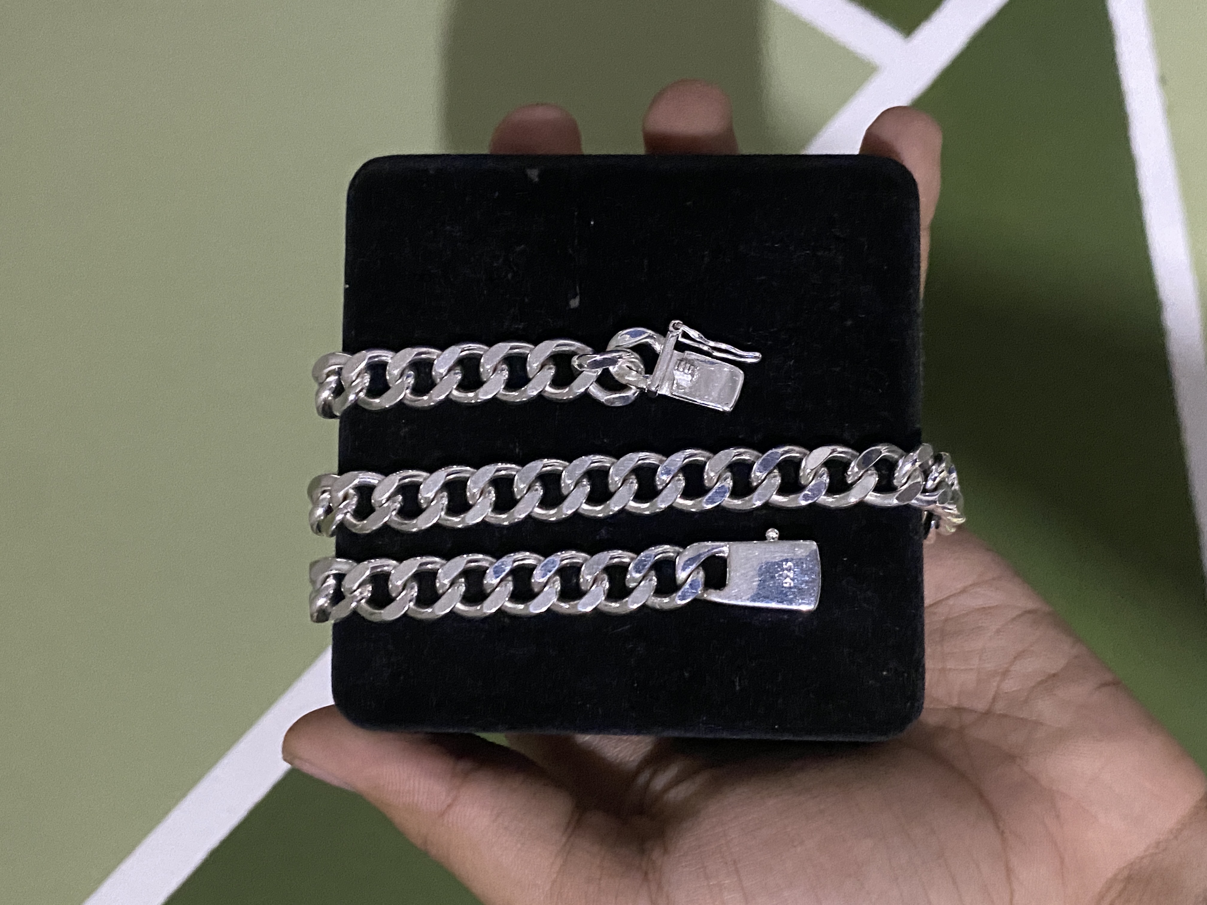 joyas, relojes y accesorios - Cadena Cubana de plata 20 pulgadas 