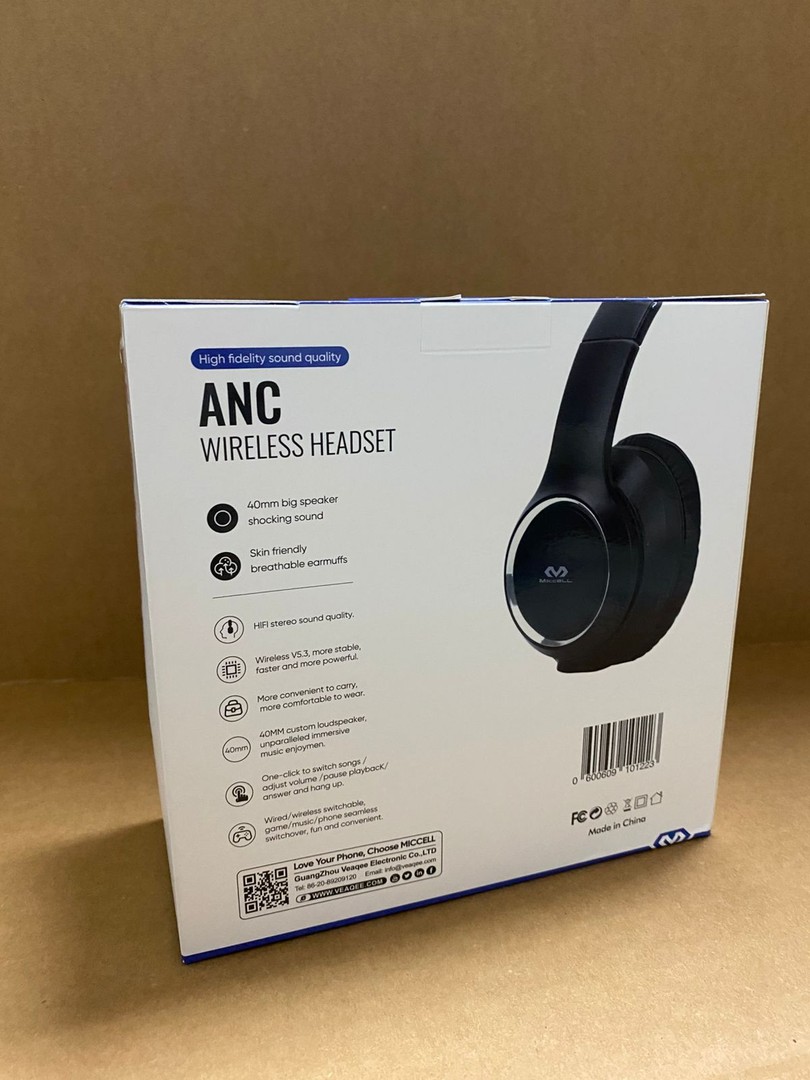 camaras y audio - 🎧 Audífonos Inalámbricos MICCELL ANC VQ-B15 🎧
 1