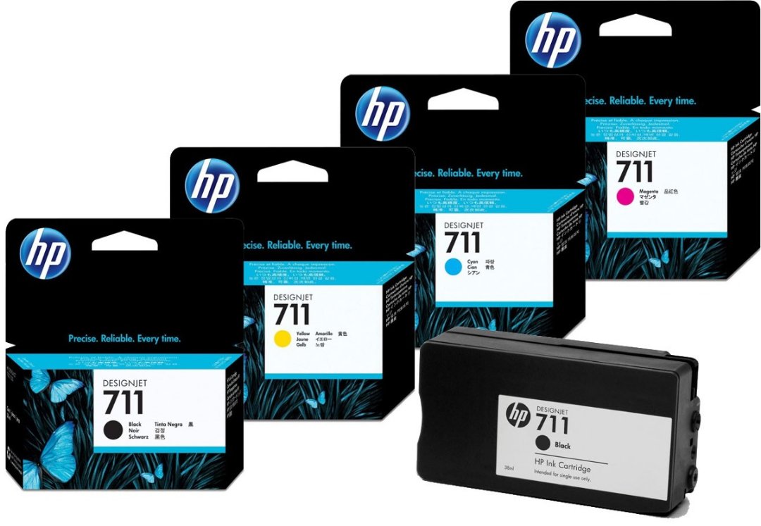 impresoras y scanners - CARTUCHO HP 711 TOTALMENTE ORIGINALES -EN TODOS LOS COLORES  PATA T120 T130 1