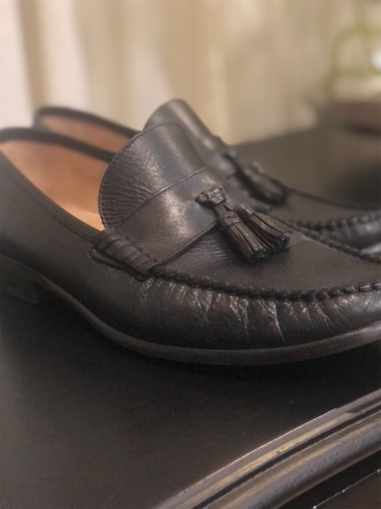 zapatos para hombre - Zapatos Florsheim en cuero negro, size 10D, originales.