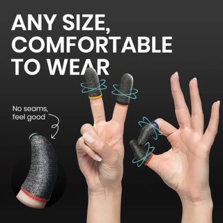 consolas y videojuegos - 2 piezas cubierta de dedo transpirable controlador de juego manga GUANTE sudor  6