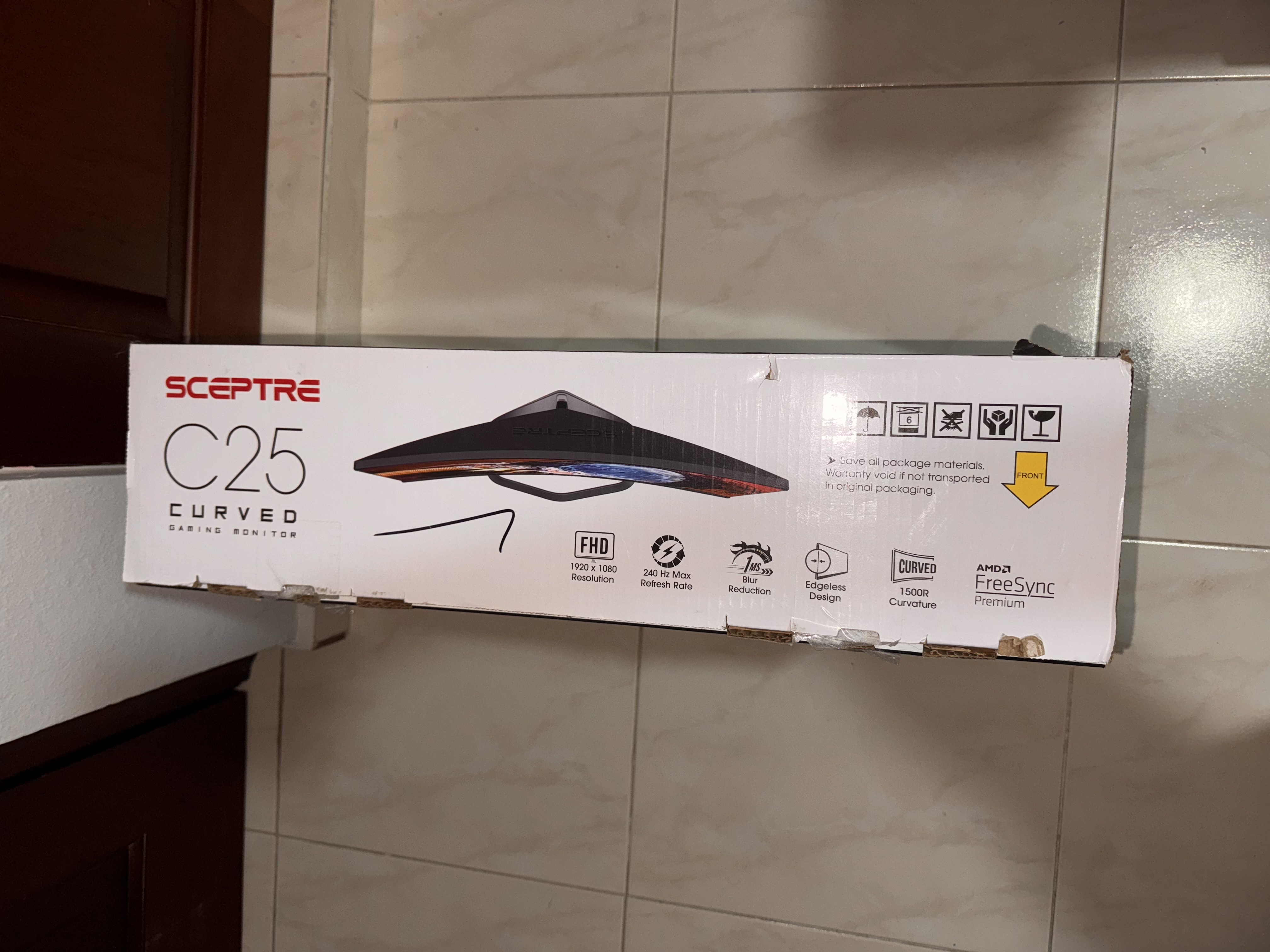 accesorios para electronica - Monitor Curvo 240 Hz 24.5 pulgadas FHD 4