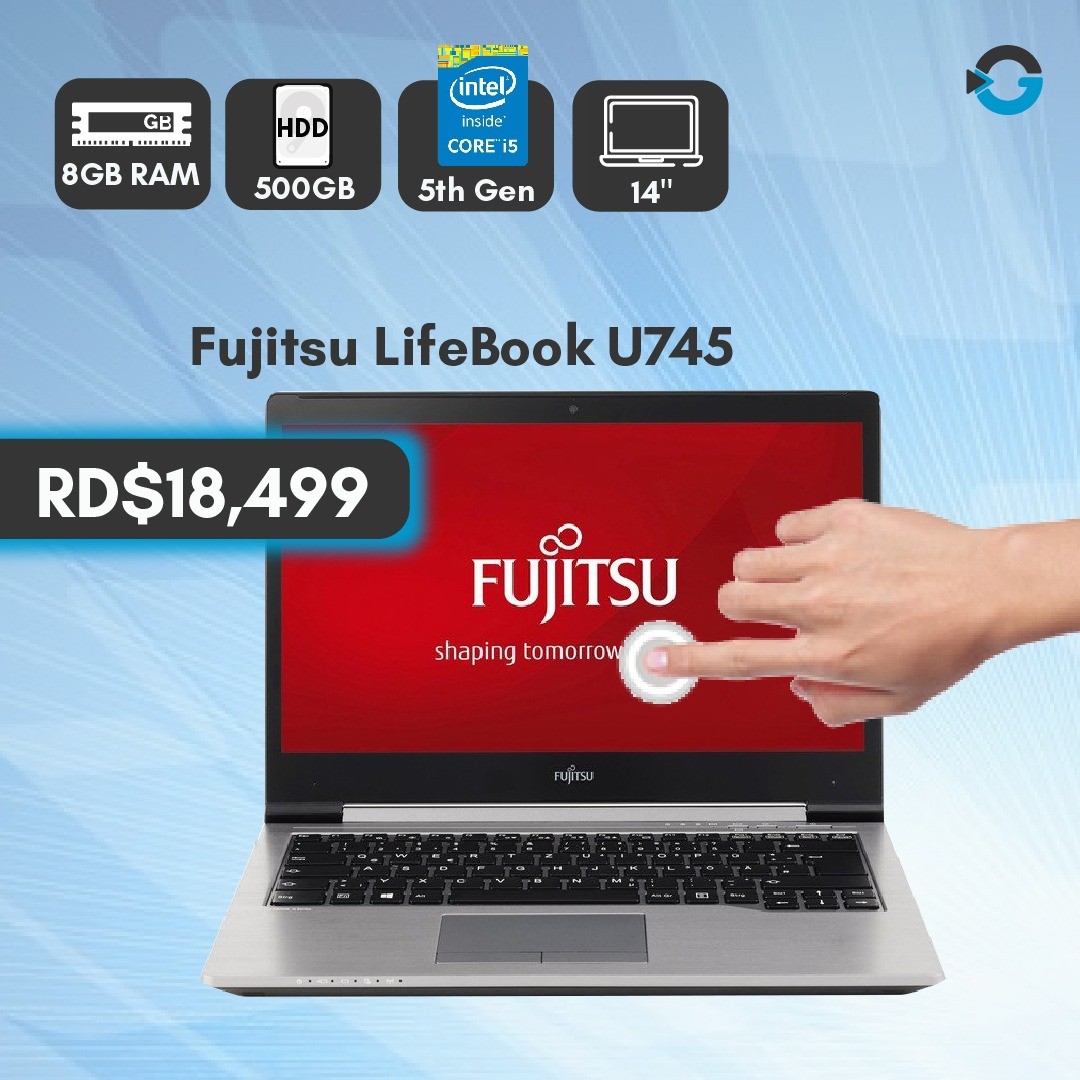 computadoras y laptops - Laptop Fujitsu LifeBook U745 Touch  (Incluye Mouse) Core i7-5600U 