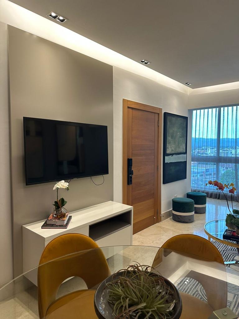 apartamentos - APARTAMENTO DE RENTA AMUEBLADO PISO ALTO SANTIAGO 1