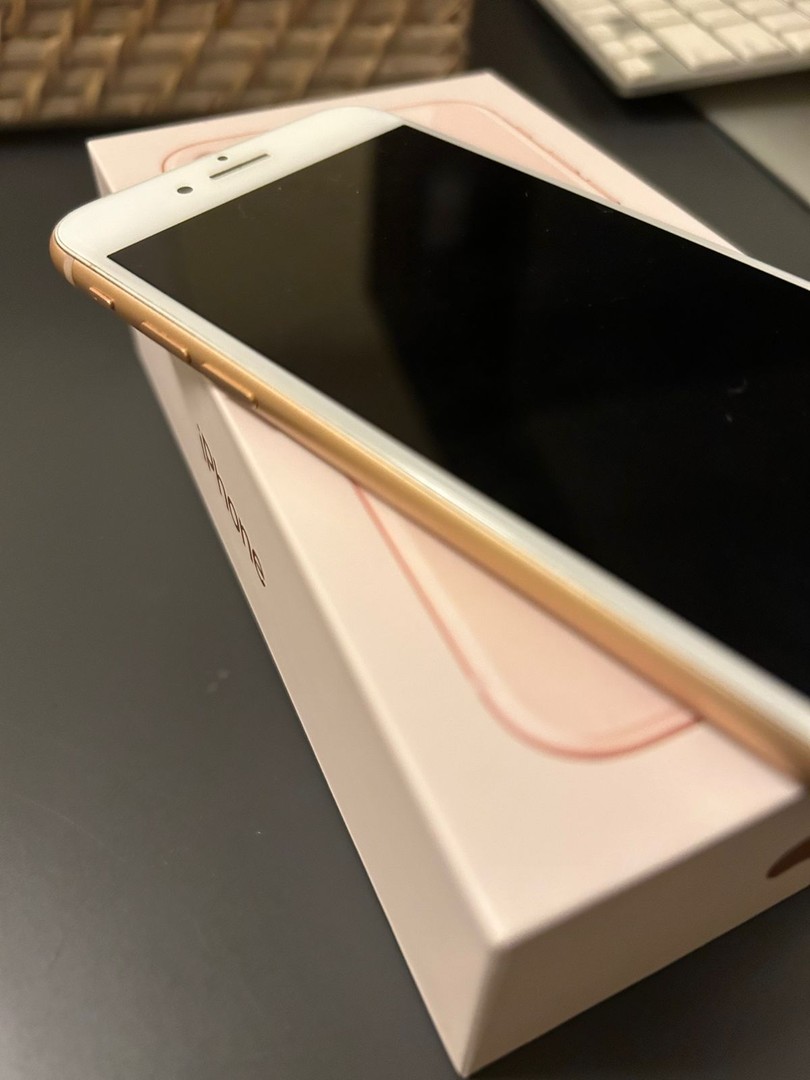 celulares y tabletas - iPhone 8 de 256 gb, color rosado gold, como nuevo