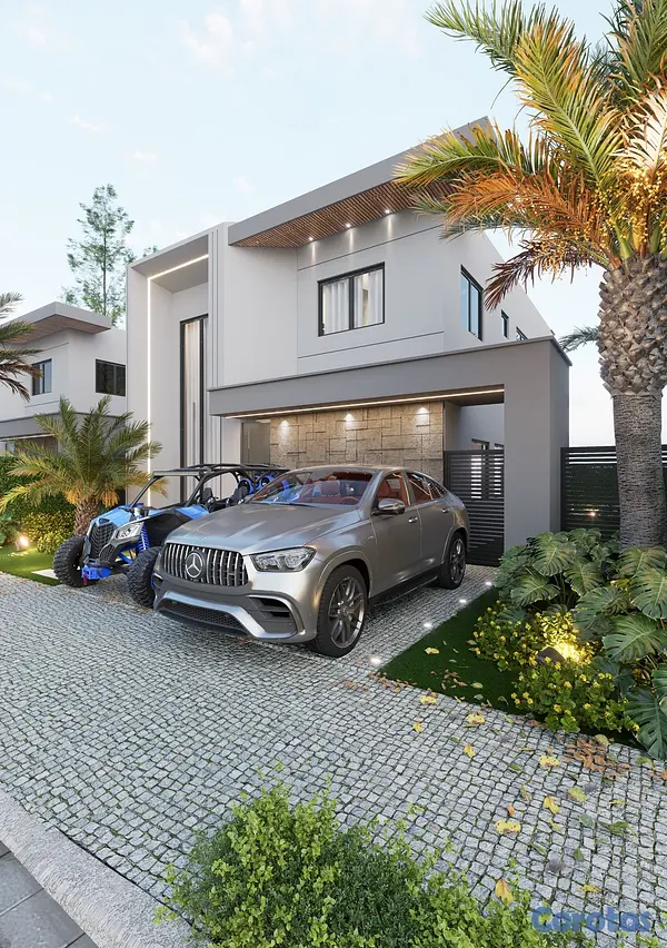 casas vacacionales y villas - Villas en Bavaro 3 hab con piscina desde US$245,000 alta plusvalia 2