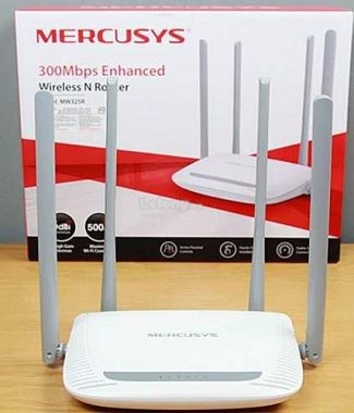 computadoras y laptops - ROUTER MERCUSYS MW325R 300MPS 4 ANTENAS 1