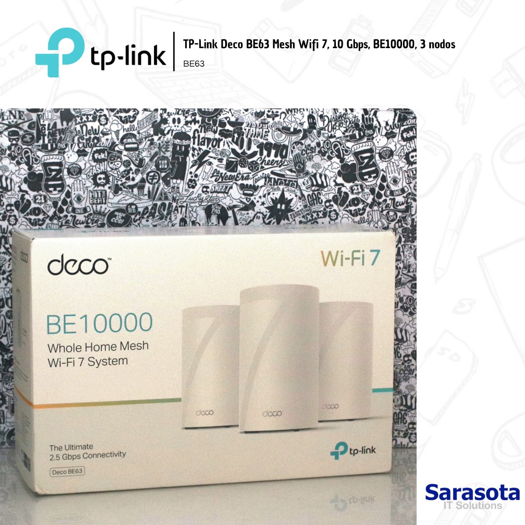 accesorios para electronica - Tp-Link Deco BE63 Mesh Wifi 7, 10 Gbps, BE10000 1