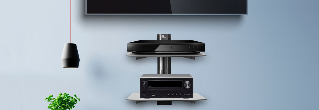 computadoras y laptops - SOPORTE XTECH DE PARED, PARA EQUIPOS ELECTRONICO, (2 REPISAS), SOPORTA HASTA 32L 1