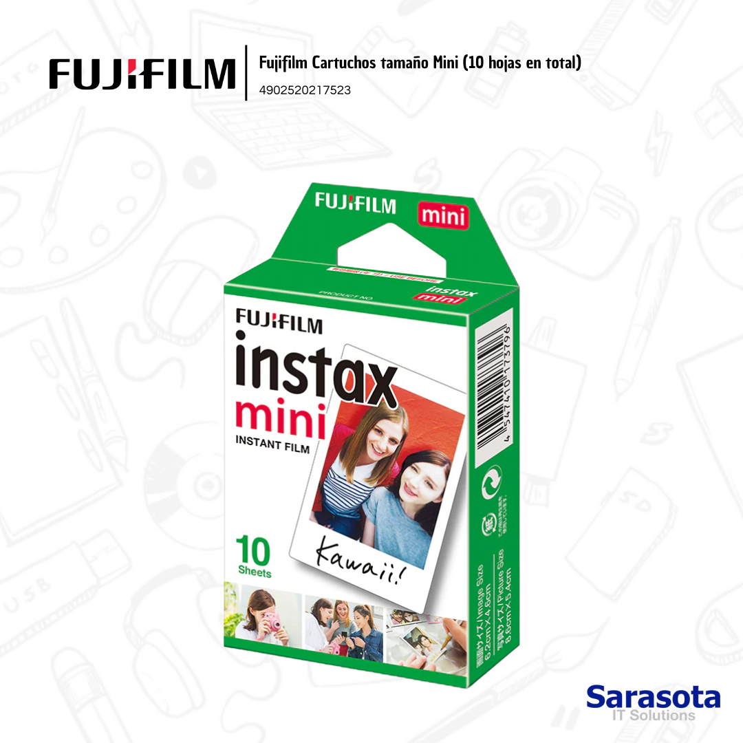 accesorios para electronica - Fujifilm Instax mini cartuchos de 10 fotos