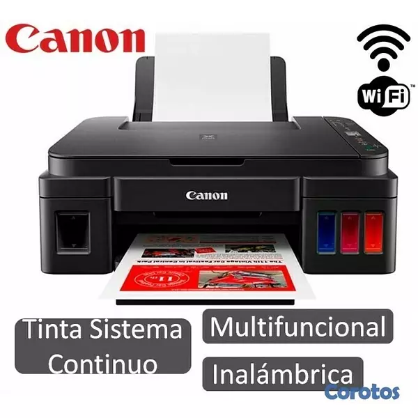 impresoras y scanners - TOTALMENTE NUEVA CANON G3110 CON BOTELLA DE TINTA ,WI-FI 2