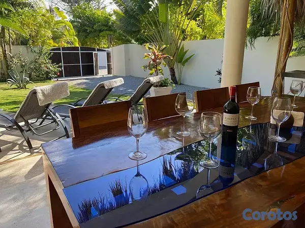 casas vacacionales y villas - Las Terrenas - Samaná, Casa moderna amueblada con piscina privada 4