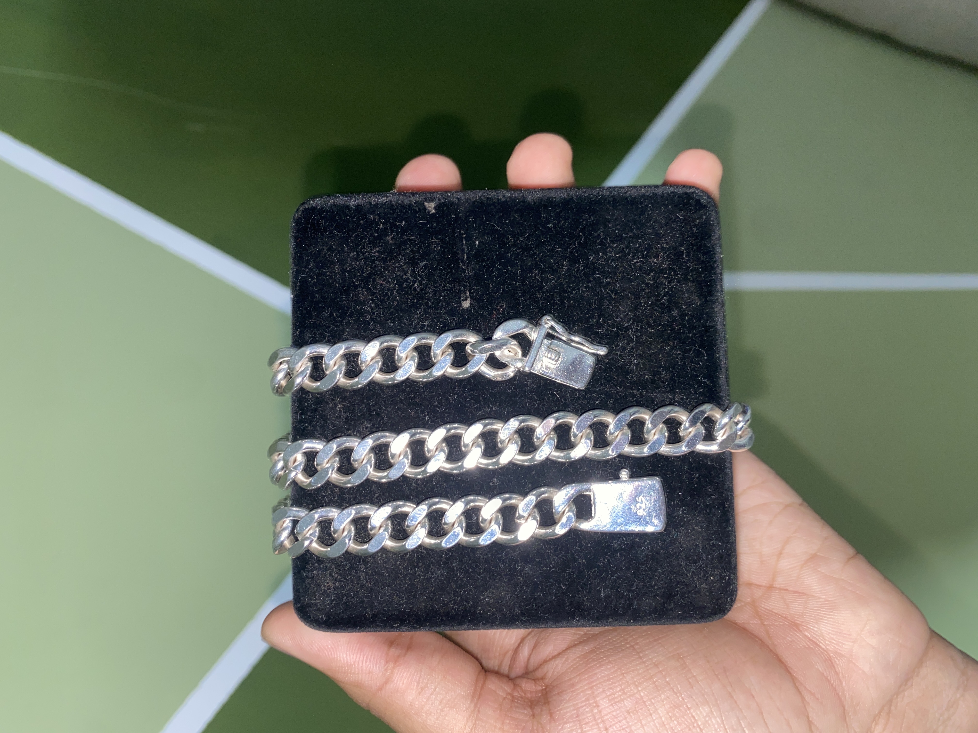 joyas, relojes y accesorios - Cadena Cubana de plata 20 pulgadas  1