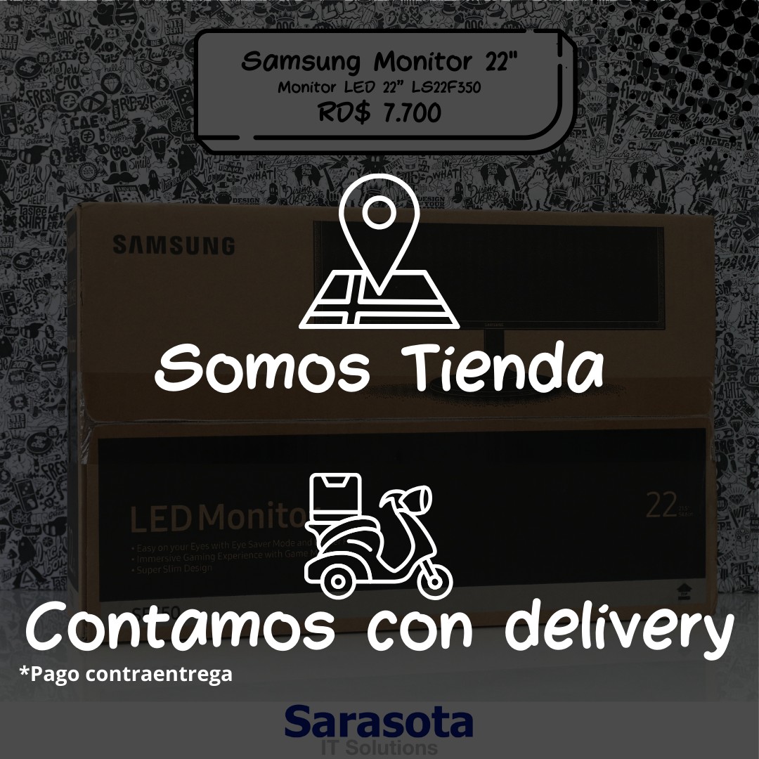 computadoras y laptops - Monitor Samsung 22" plano led modelo SF350 4