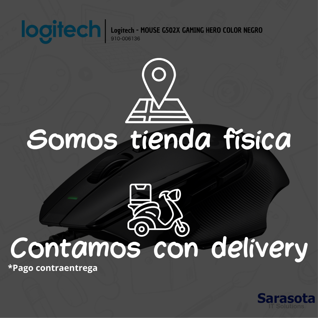 accesorios para electronica - Logitech - MOUSE G502X GAMING HERO COLOR NEGRO 1