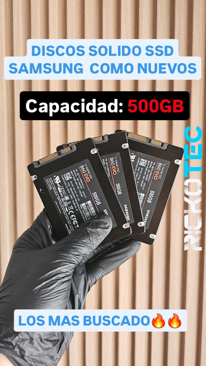 accesorios para electronica - DISCOS SOLIDOS SSD SAMSUNG 500GB GRADO A 1