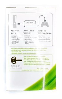 consolas y videojuegos - Kit Carga Y Juega Xbox 360 Cargador Bateria recargable 1