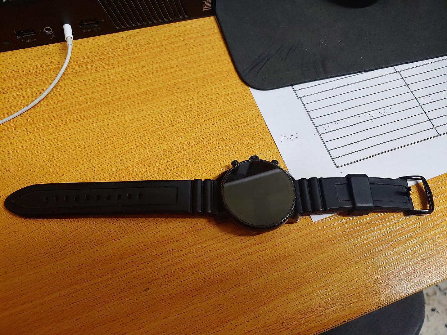 otros electronicos - reloj fossil digital 22 cm  4