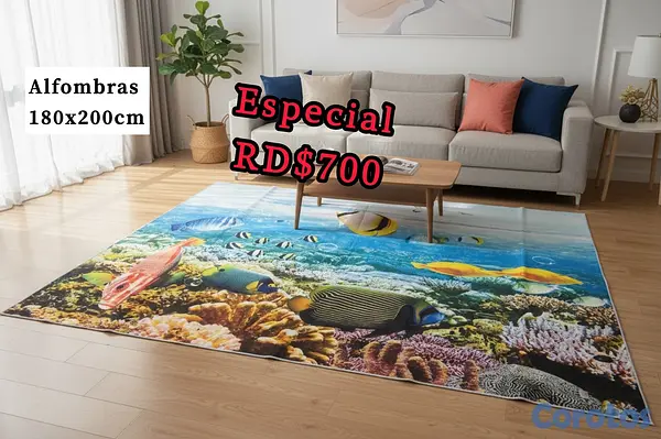 decoración y accesorios - alfombras 3D tamaño grande 180x200cm  3