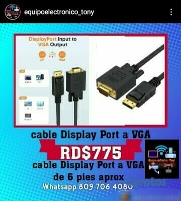 otros electronicos - Cable display por y óptico 4