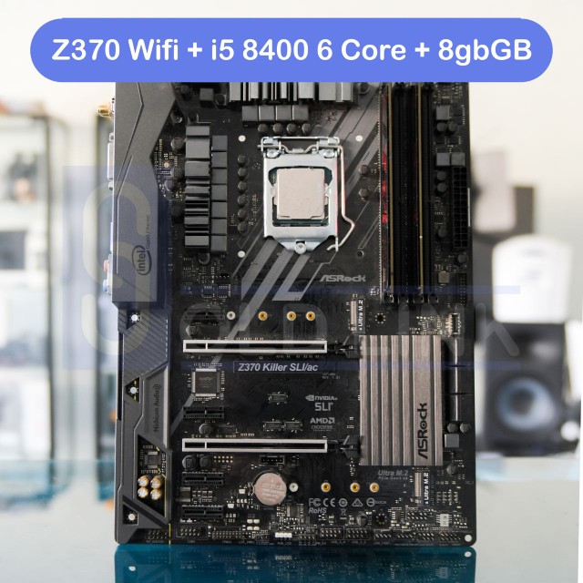computadoras y laptops - MotherBoard Z370 Asrock + i5 8400 6 Core + 8GB de Ram