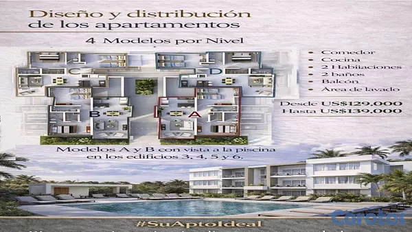 apartamentos - Vendo Apartamento en White Sands, Bávaro – Punta Cana. 4