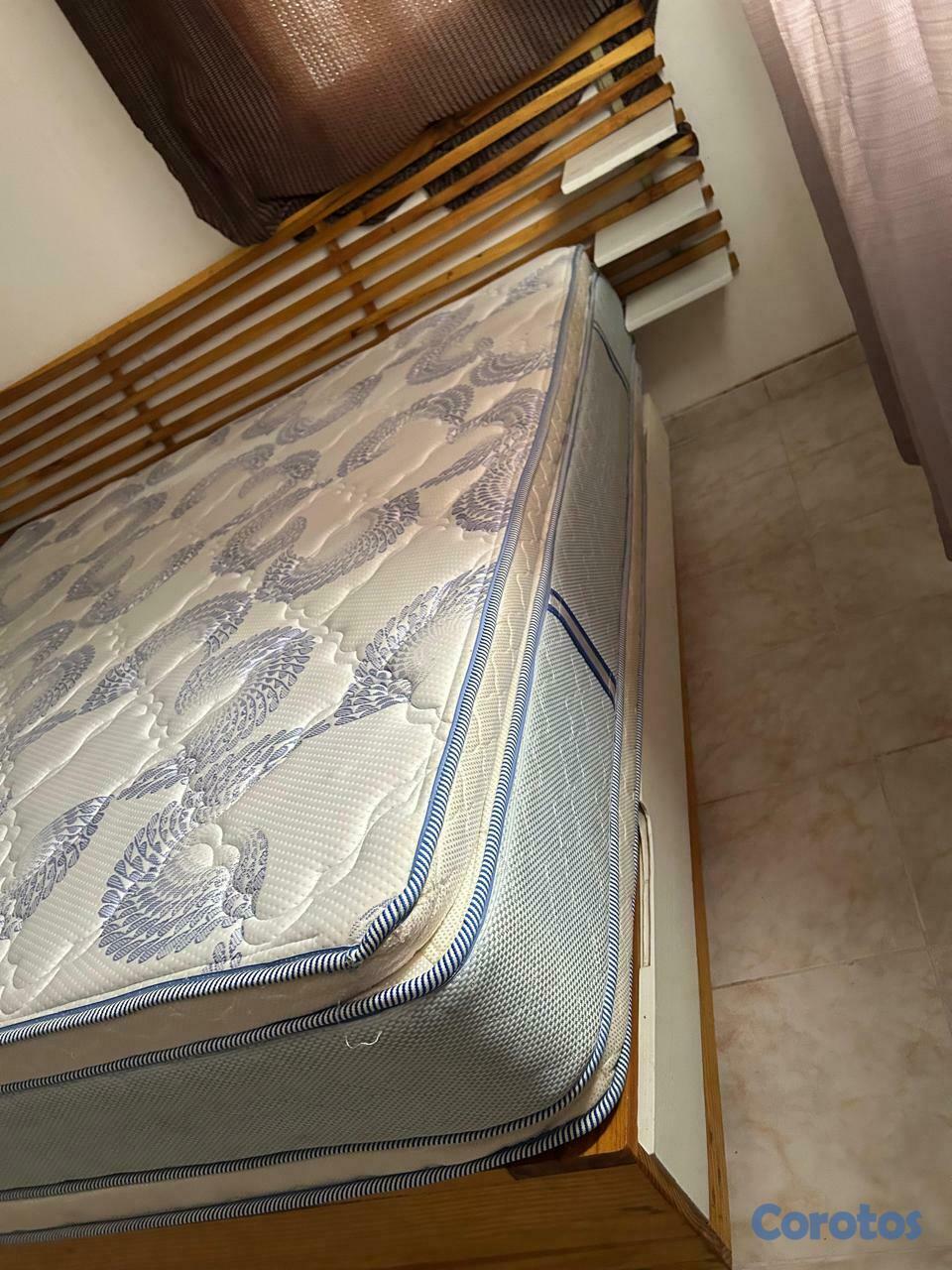 muebles y colchones - COLCHÓN PILLOW TOP CON BASE DE CAMA SIZE KING 3