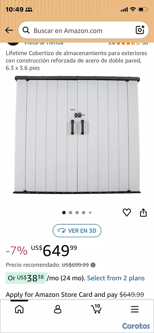 herramientas, jardines y exterior - Covertizo, en su caja  4