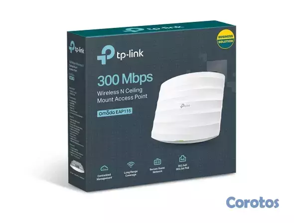 otros electronicos - ACCESS POINT TP-LINK, EAP115, AURANET, CON MONTURA 1