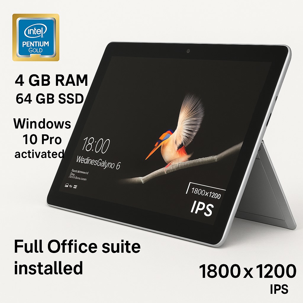 computadoras y laptops - Surface Go con Windows 10 Pro y Office full