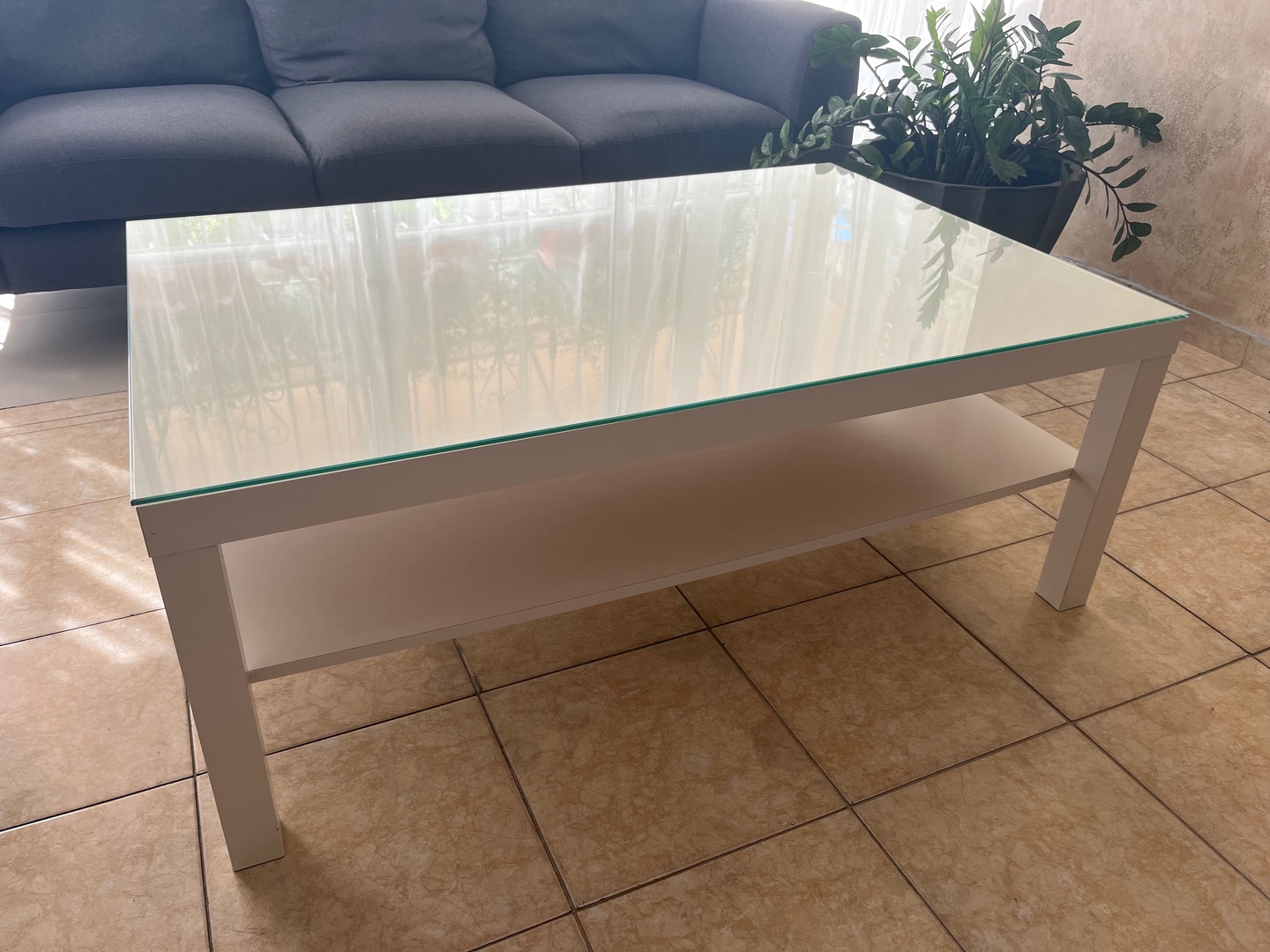 muebles y colchones - Vendo mesa centro de sala con tope cristal