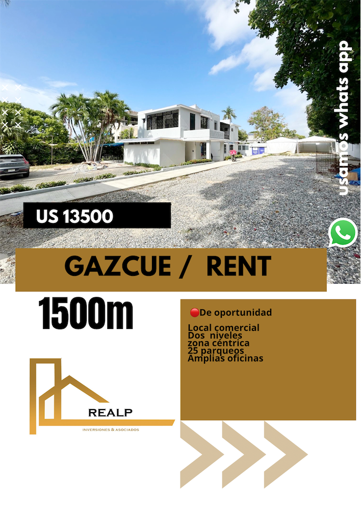 oficinas y locales comerciales - Local gazcue 1500 metros