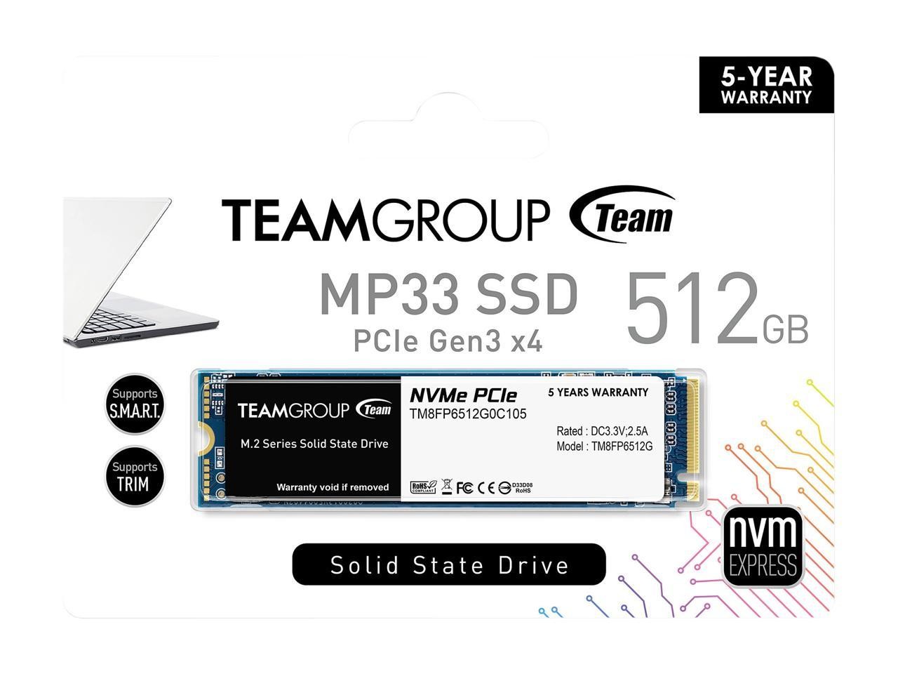 computadoras y laptops - SSD M.2 512GB Team Group