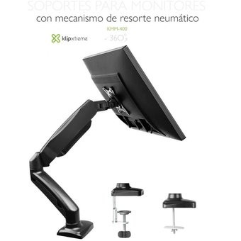 computadoras y laptops - SOPORTE KLIPX CON MECANISMO PARA MONITOR 17-27" NEGRO BRACKET SLIM CARGA 6.5KGS  0