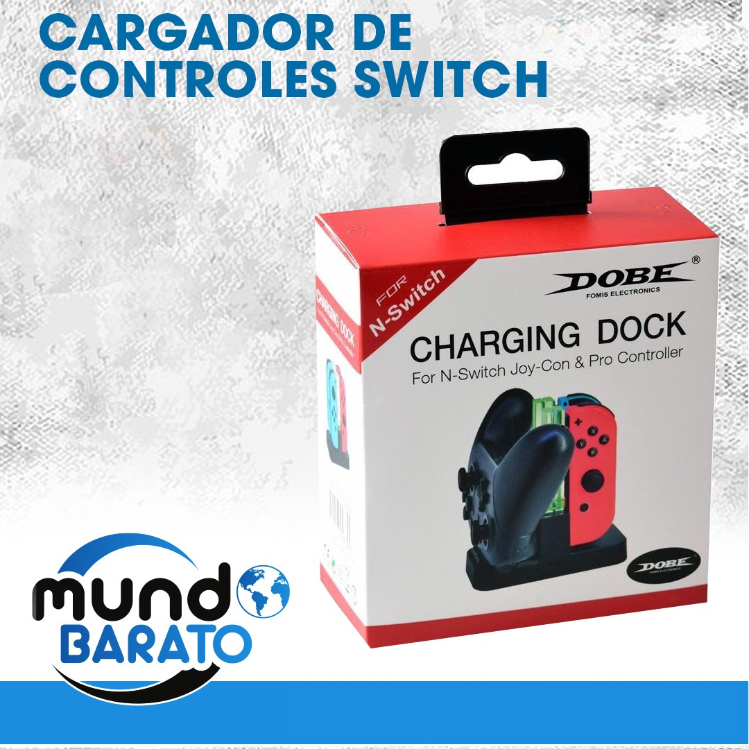 otros electronicos - Cargador para controles de Nintendo Switch Mando 1