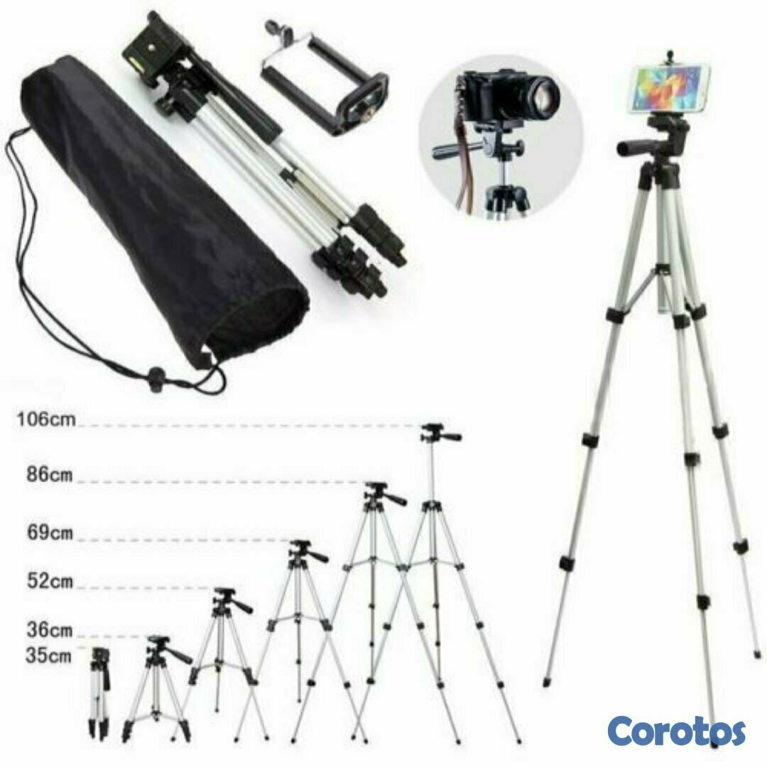 camaras y audio - Trípode para celular y cámara profesional 3