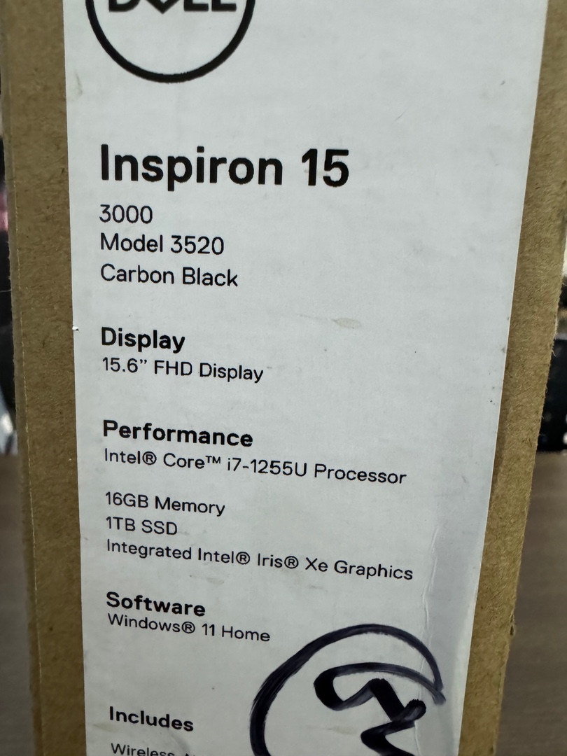 computadoras y laptops - PC Laptop DELL Inspirion 15inch intel i7 / 16GB RAM / 1TB SSD Nueva RD$ 36,500 N 2