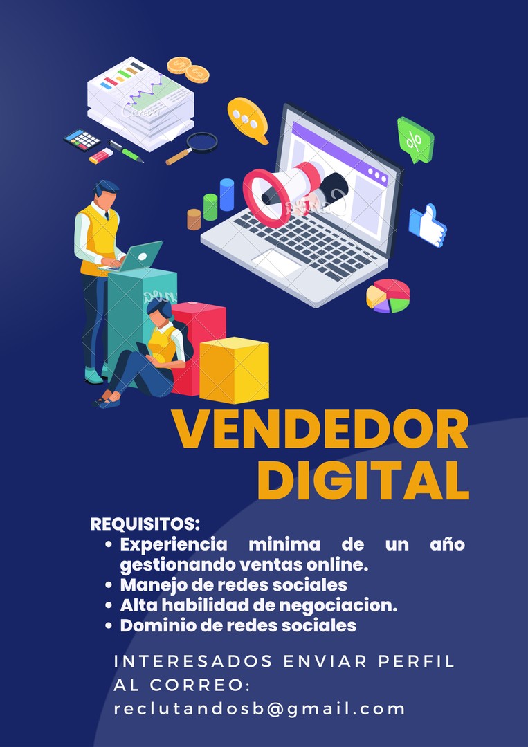 empleos disponibles - Vendedor Digital