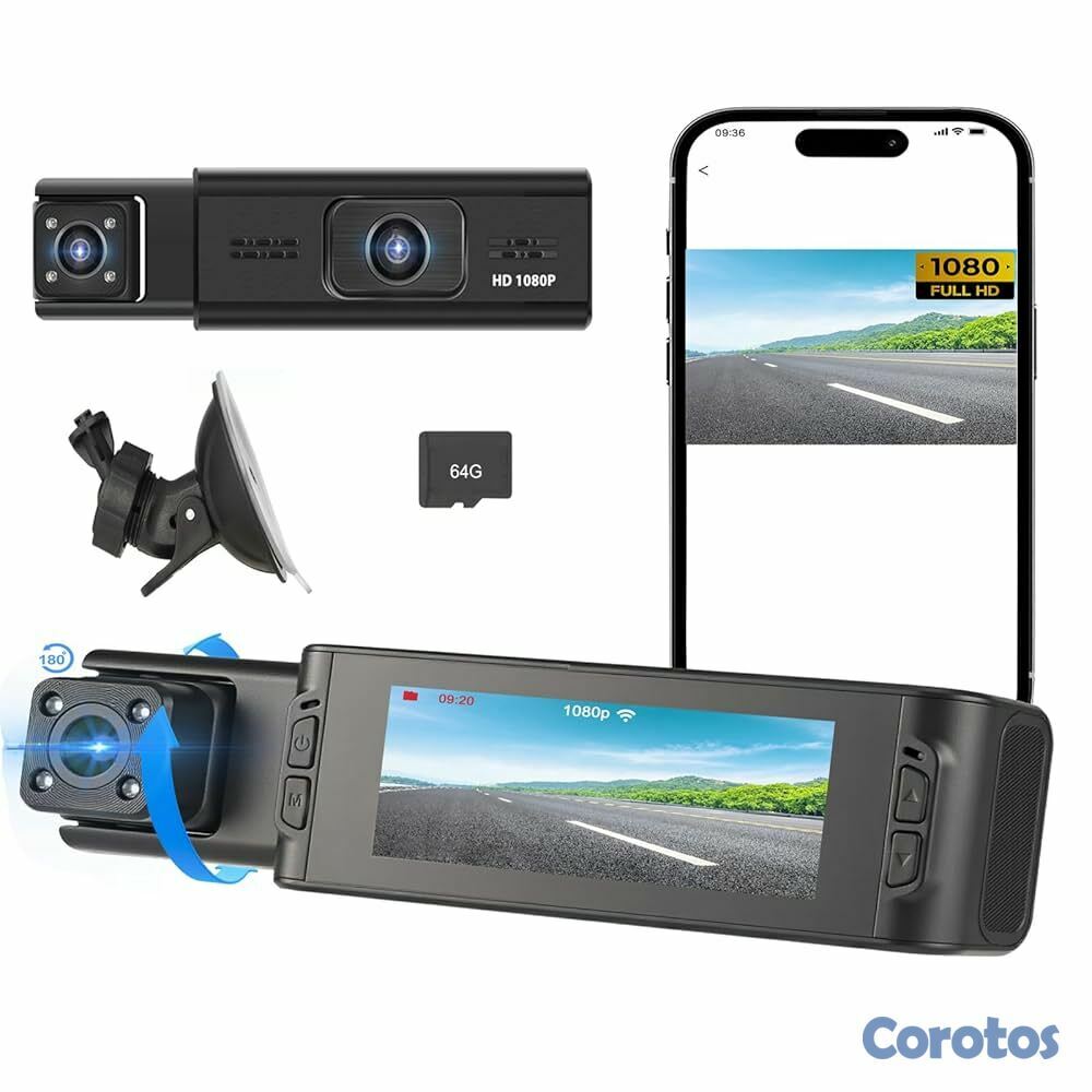 camaras y audio - Cámara 3 en 1 1080P WDR Frontal Interior Trasera 3