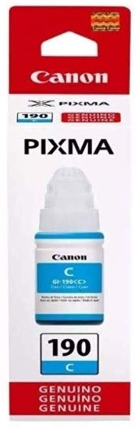 impresoras y scanners - Botella de Tinta Canon GI 190 668C001AB Cyan Original
