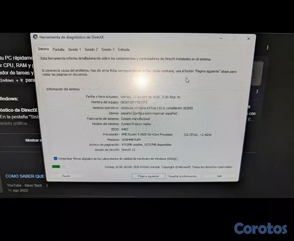 computadoras y laptops - PC gamer RTX 2060 8