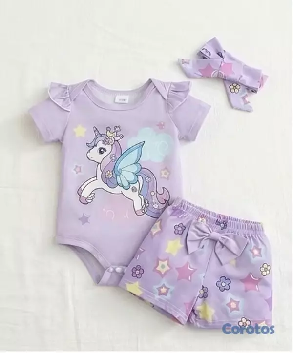 ropa y zapatos - set de 3 piezas para niñas  4