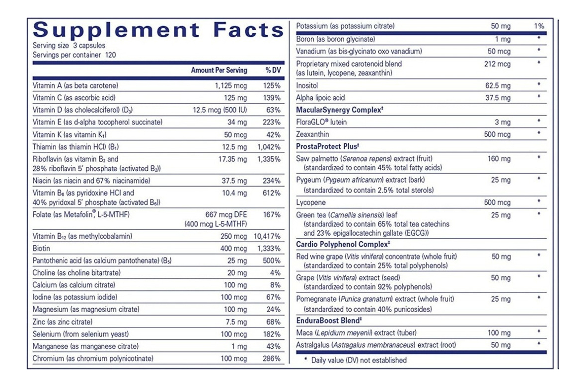 Salud y Equipamiento Médico - Multivitaminico Pure Encapsulation 2