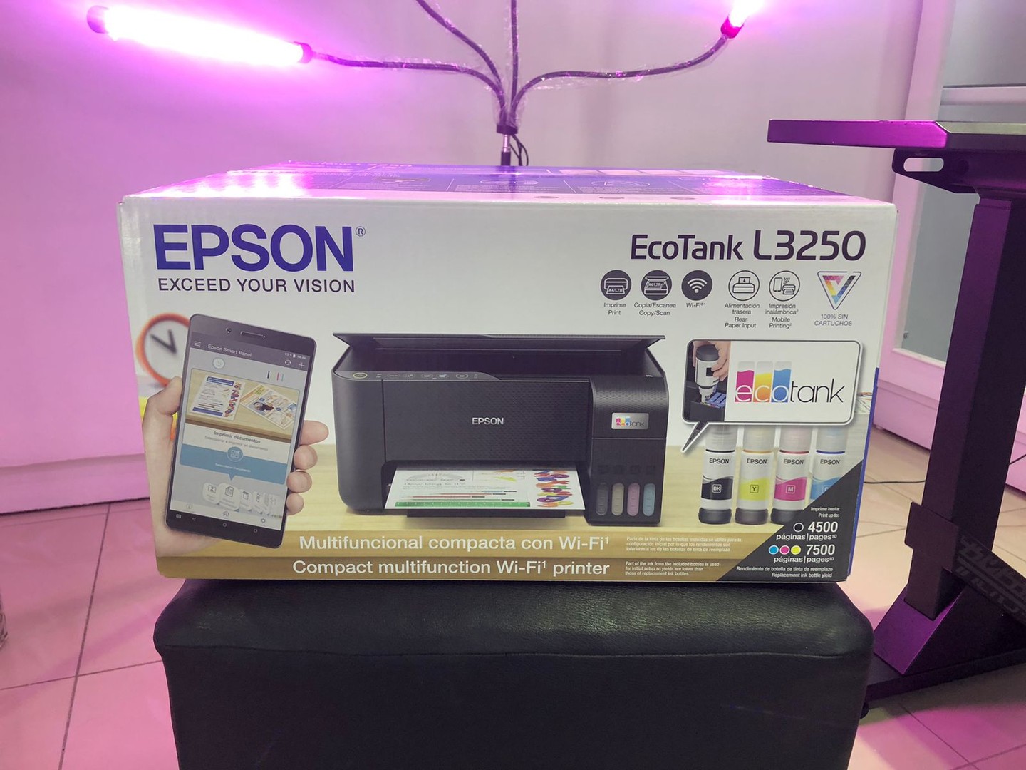 impresoras y scanners - Impresora Inalambrica y desde el celular Multifuncion Epson L3250 mas garantia 1