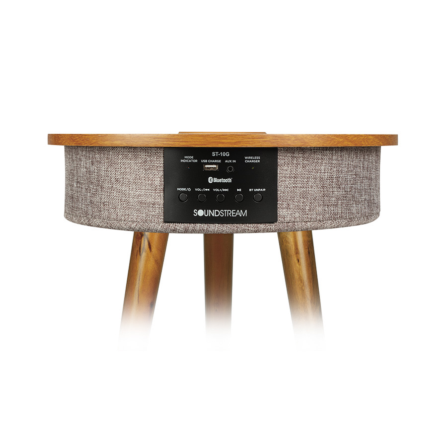 decoración y accesorios - Mesa Epsilon ST-10g, carga de celulares y música por bluetooth y cable aux 2
