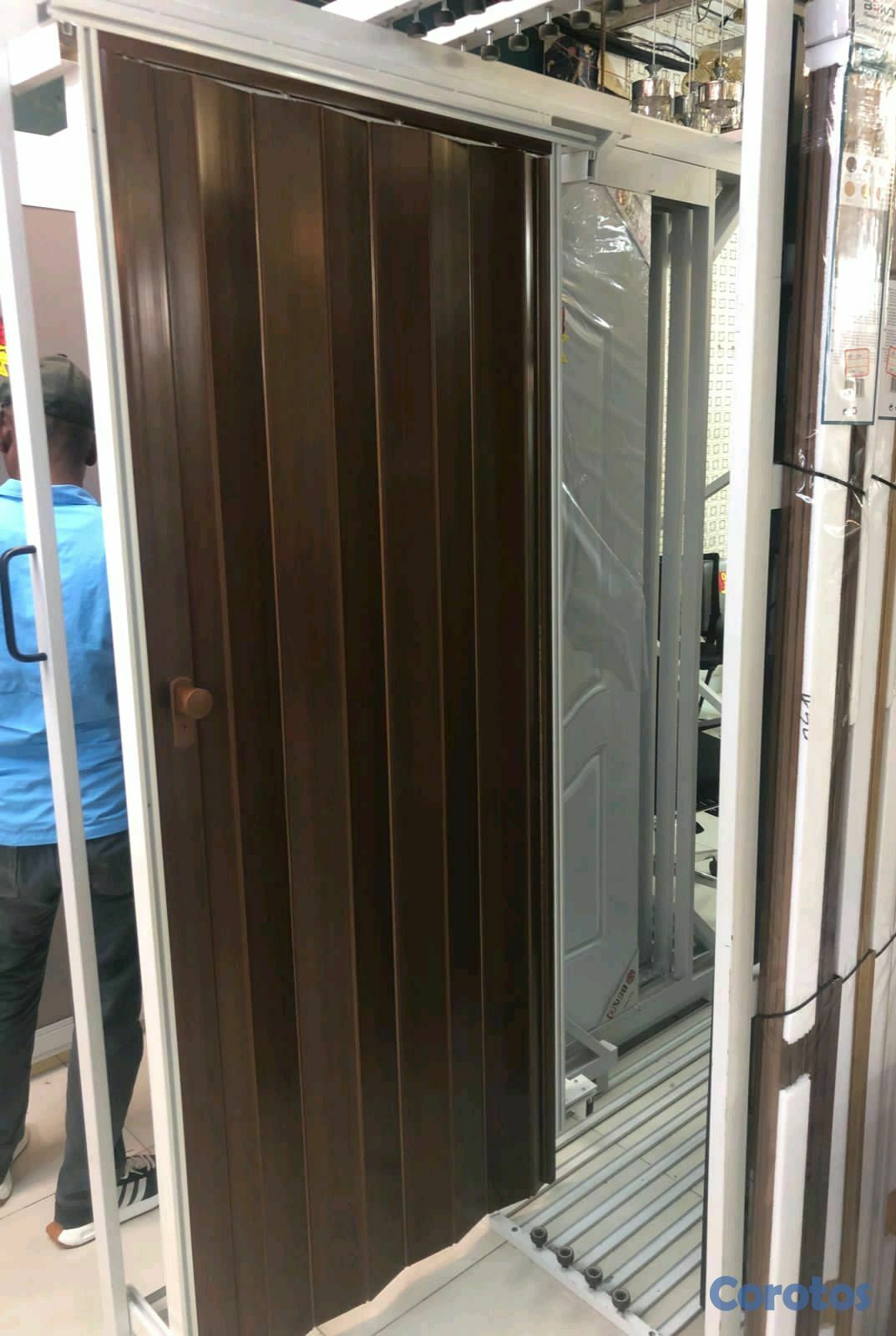 herramientas, jardines y exterior - puerta plegable plástica tipo acordeon 