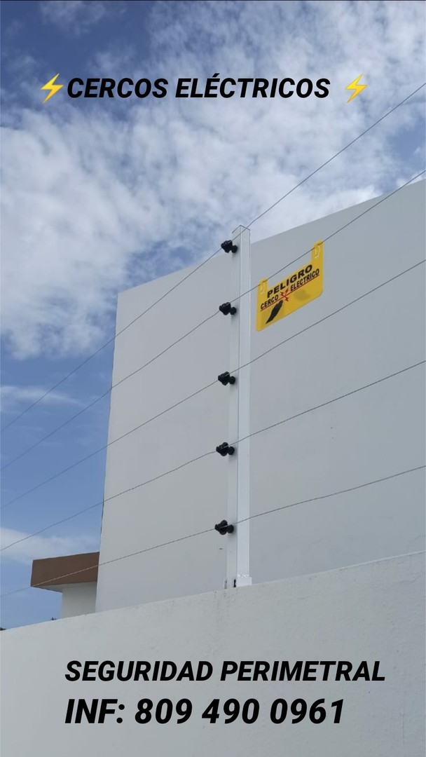 camaras y audio - Cerco eléctrico verja electrificada con alarma integrada 