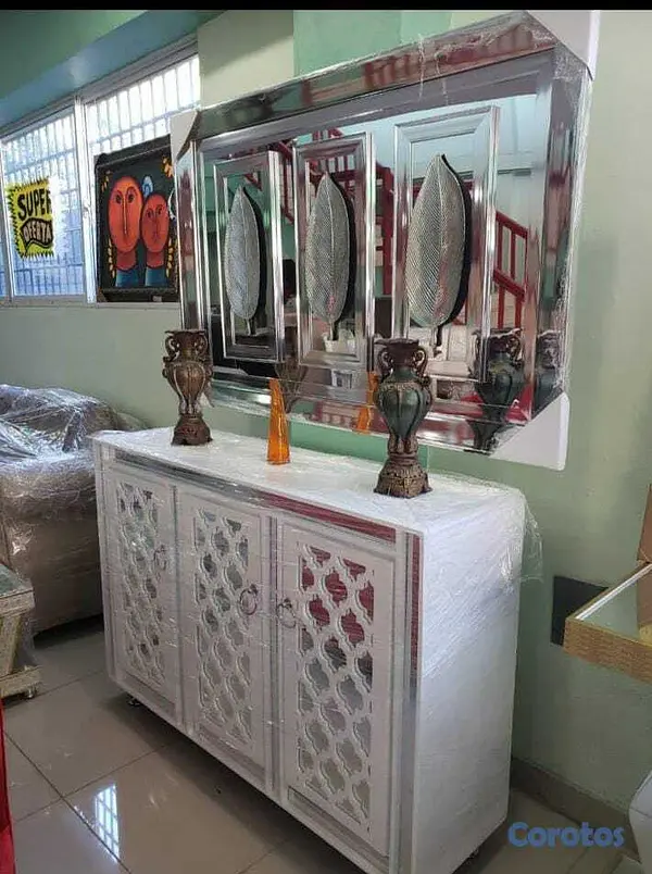 muebles y colchones - Cuadro decorativo en aplique tipo espejo 🪞  3