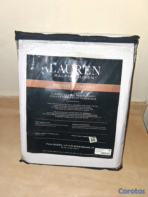 muebles y colchones - Ralph Lauren Manta Cobertor Full Queen 90 x 90  7